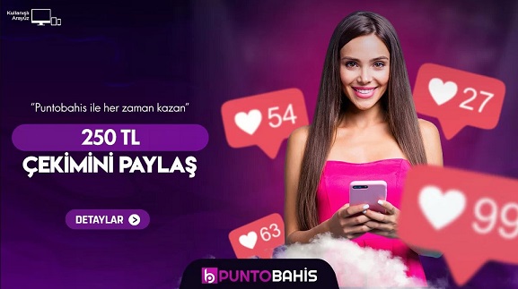 Puntobahis twitter platformunda çekim işlemini paylaşırsanız bonus kazanabilirsiniz.